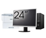 Pachet Calculator Second Hand DELL OptiPlex 7080 SFF, Intel Core i5-10500 3.10 - 4.50GHz, 8GB DDR4, 256GB SSD + Monitor 24&amp;quot; + Imprimanta Brother