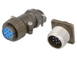 Conector Circular Soclu și Mufă 7 PIN 5A