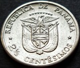 Cumpara ieftin Moneda exotica 2 1/2 CENTESIMOS DE BALBOA - PANAMA, anul 1973 *cod 3112 = A.UNC, America de Nord