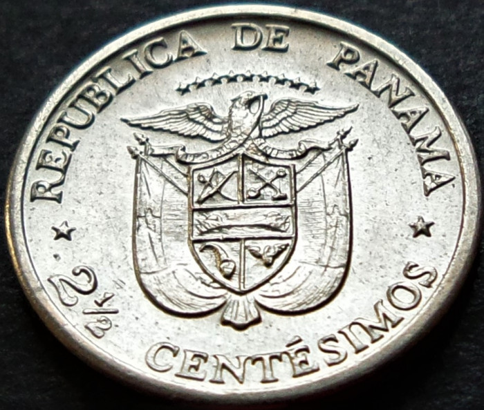Moneda exotica 2 1/2 CENTESIMOS DE BALBOA - PANAMA, anul 1973 *cod 3112 = A.UNC