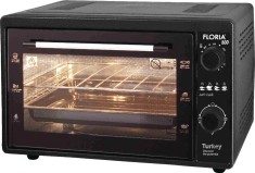 Cuptor electric Floria-2898,NEGRU capacitate 38 Litri, Putere 1500W, Gratar, Tava inclusa foto