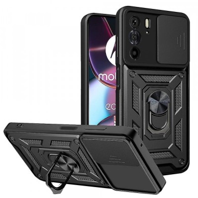Husa pentru Motorola Edge 30 Pro, Techsuit, CamShield, Neagra foto