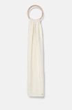 Pepe Jeans esarfa din amestec de lana YELA SCARF culoarea bej, neted, PL060200