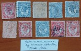 QUEENSLAND-AUSTRALIA--( 1870-1910)-REGINA -VICTORIA-LOT 10VAL.=STAMPILAT-Vezi-Scan
