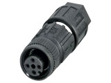 Conector M12 4 pini, 125V, IP65, drept, nichelat/aurit - PHOENIX CONTACT