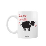 Cana alba personalizata la ce te uiti C&#039; oaie, INOVATIX&reg;. 330ml, Oem