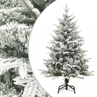 vidaXL Brad de Crăciun artificial cu zăpadă, verde, 120 cm, PVC&amp;amp;PE 328492 foto