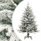vidaXL Brad de Crăciun artificial cu zăpadă, verde, 120 cm, PVC&amp;PE 328492