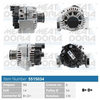 MEAT &amp; DORIA 5515034 Generator / Alternator