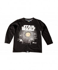 Star wars bluza jucarie maneci lungi black 3-4 ani 100% foto