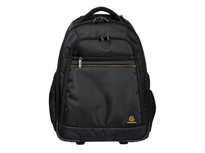 Rucsac laptop 15,6 Exactive Exabusiness cu roti si maner telescopic Exacompta 18634E, negru