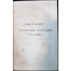DES PRINCIPES DE L&#039;ECONOMIE POLITIQUE ET DE L&#039;IMPOT, VOL. II par DAVID RICARDO - PARIS, 1835
