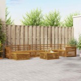 Cumpara ieftin Set de canapele de exterior 8 buc. 7-Locuri natural