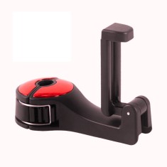Suport auto, ABS/Silicon, Multifunctional, Negru/Rosu