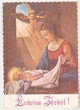 Bnk cp Felicitare cod 0170/? - Sarbatorile de iarna - circulata 1992 - marca fixa