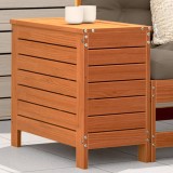 VidaXL Taburet de grădină, maro ceruit, 62x31,5x52 cm, lemn masiv pin