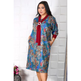 Rochie Eleganta Odet Bordo - 50Marimea