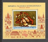 Romania.1988 Expozitia filatelica PRAGA:Pictura cu flori-Bl. YR.872, Nestampilat