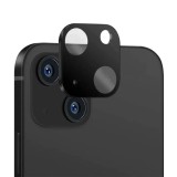 Folie camera foto compatibila apple iphone 15, 9h anti explozie securizata, negru