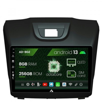 Navigatie Isuzu D-MAX (2015+), Android 13, Z-Octacore 8GB RAM + 256GB ROM, 9 Inch - AD-BGZ9008+AD-BGRKIT311 foto