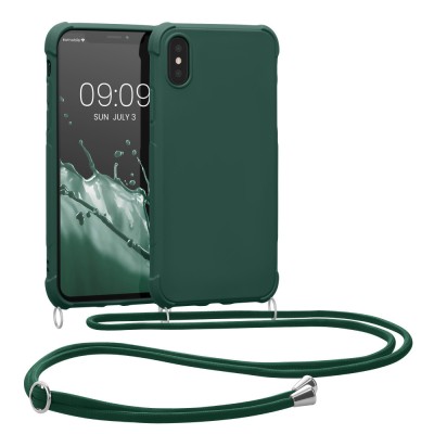 Husa pentru Apple iPhone X / iPhone XS, Silicon, Verde, 49915.80 foto