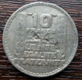 (M83) MONEDA FRANTA - 10 FRANCS 1934, FALS DE EPOCA (NU ESTE DIN ARGINT)