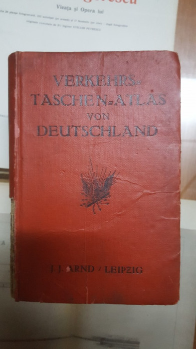 Verkehrs, taschen, atlas von Deutschland, Atlas de buzunar al Germaniei, 1920