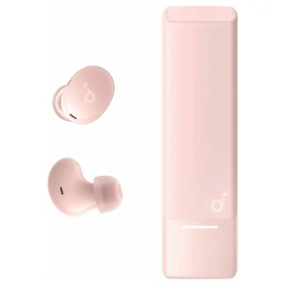 Casti Bluetooth Noise Cancelling cu microfon Anker A30i, roz foto