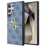 Guess Husa 4G Big Metal Logo Samsung Galaxy S24 Ultra Albastru