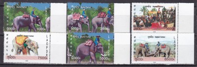Laos 2008 fauna elefanti MI 2050-2055 MNH ww81 foto