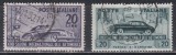 Italia 1950,1951 - Salonul Auto Internațional - Torino, Italia, 2 Serii, Stampilate