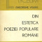 Din estetica poeziei populare romane. Analize literare si stilistice