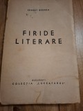 Firide literare - Ernest Bernea