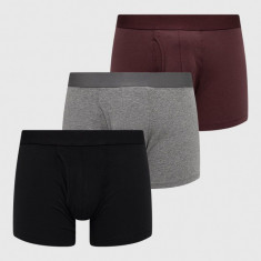 Abercrombie & Fitch boxeri (3-pack) 3- Pack barbati, culoarea bordo