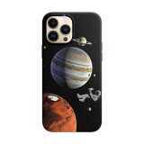 Husa compatibila cu Apple iPhone 11 Pro model Living Among Planets, Silicon, TPU, Viceversa, Transparent, Carcasa