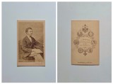 Fotografie timpurie CDV, Atelier Ludwig Angerer (Fotograf Imperial al Curtii din Viena, primul fotograf al Bucurestilor), Portret de barbat, ca. 1865