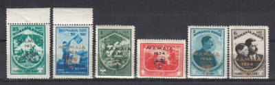 ROMANIA 1934 LP 107 JAMBOREEA NATIONALA SUPRATIPAR MAMAIA SERIE MNH foto