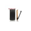 Husa piele Nokia Lumia 800 Slim Flip Negru Lucios