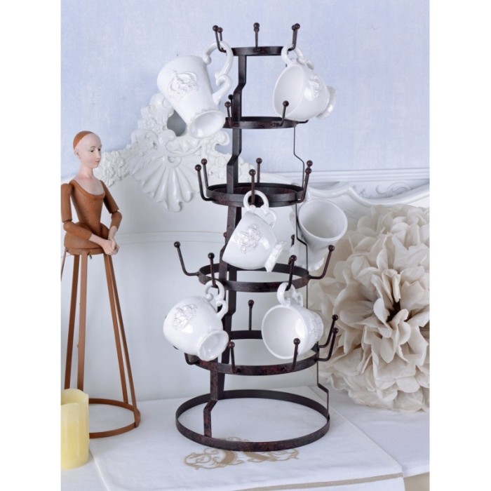 Set doua suporturi din metal pentru cesti USM040