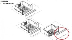 Fata sertar inferior congelator C00895304 pentru frigider Arctic, Beko