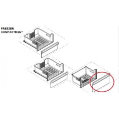 Fata sertar inferior congelator C00895304 pentru frigider Arctic, Beko