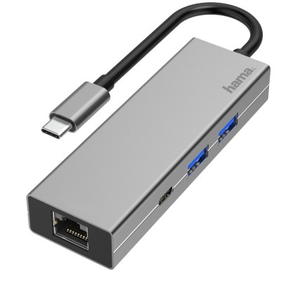 Docking Station Hama Multiport, 4 Ports, LAN, USB Type-C foto