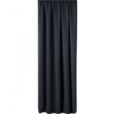 Draperie cu rejansa Jemidi, 140 x 245 cm, Gri, Poliester, 55276.22.01