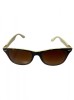 Ochelari de soare dama, UV400, Animal print, Plastic, Maro, Oem