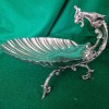Fructiera Argintata Antica Franta 1900 Dragon, Servire Diverse, H:25cm, Argint, Colectie