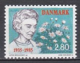 Danemarca 1985 - 50 de ani de la sosirea reginei Ingrid &icirc;n Danemarca, MNH