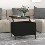 Gossi masuta de cafea, negru, 60x44,5x45 cm, lemn prelucrat