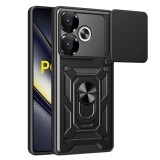 Husa Xiaomi Poco F6 protectie camera Techsuit CamShield Series, negru