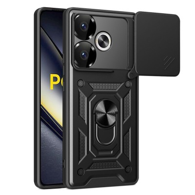 Husa Xiaomi Poco F6 protectie camera Techsuit CamShield Series, negru foto
