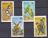 DB1 Fauna Africana Pasari Africa de Sud Vest 1974 4 v. MNH